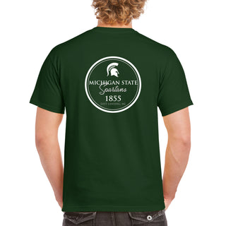 Michigan State University Spartans Classic Circle Short Sleeve T Shirt - Forest