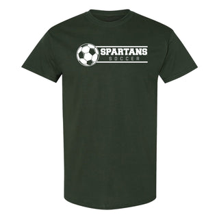 Michigan State Spartans Soccer Spotlight T Shirt - Forest