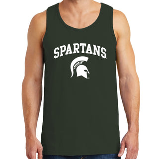 Michigan State University Spartans Arch Logo Tank Top - Forest Green