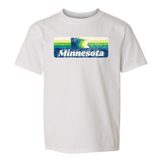 Minnesota Retro Rainbow Youth - White