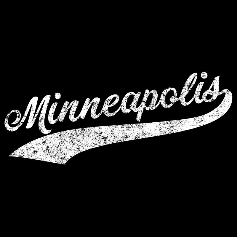 Minneapolis Baseball Script Youth - Black