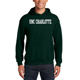 UNC Charlotte Forty-Niners Basic Block Hoodie - Forest