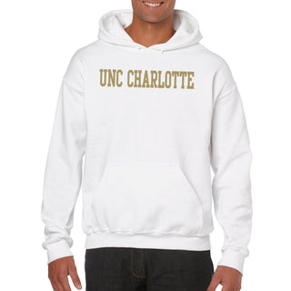 UNC Charlotte Forty-Niners Basic Block Hoodie - White