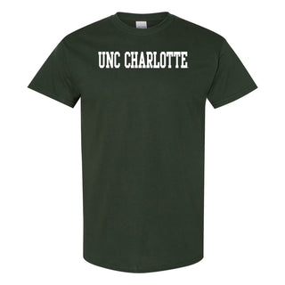 UNC Charlotte Forty-Niners Basic Block T Shirt - Forest