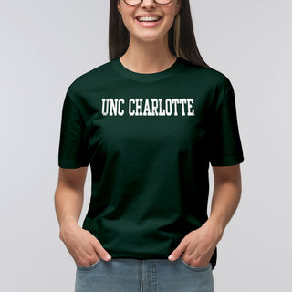 UNC Charlotte Forty-Niners Basic Block T Shirt - Forest