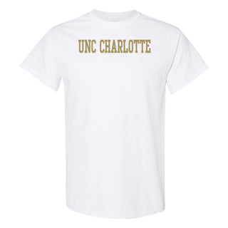 UNC Charlotte Forty-Niners Basic Block Short Sleeve T Shirt - White