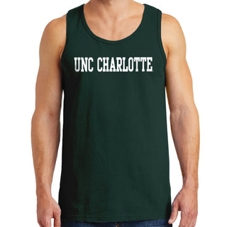 UNC Charlotte Forty-Niners Basic Block Tank Top - Forest