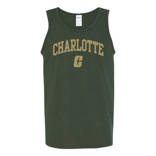 UNC Charlotte Forty-Niners Arch Logo Tank Top - Forest