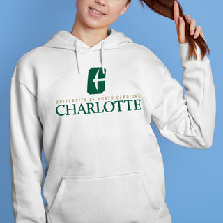 UNC Charlotte Forty-Niners Institutional Logo Hoodie - White