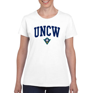 UNC Wilmington Seahawks Arch Logo Women's T Shirt - White