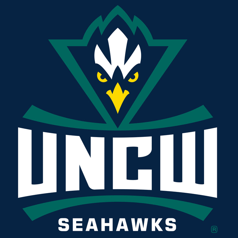 UNC Wilmington Seahawks Primary Logo Long Sleeve T Shirt - Navy