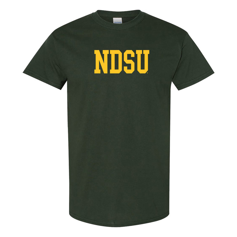 North Dakota State University Bison Basic Block Short Sleeve T Shirt - Forest