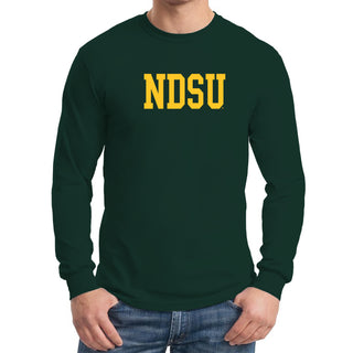 North Dakota State University Bison Basic Block Long Sleeve T Shirt - Forest