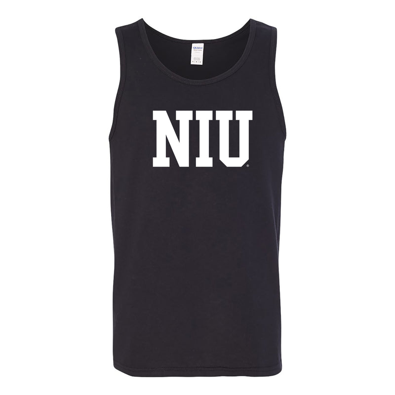 Northern Illinois Basic Block Tank Top - Black