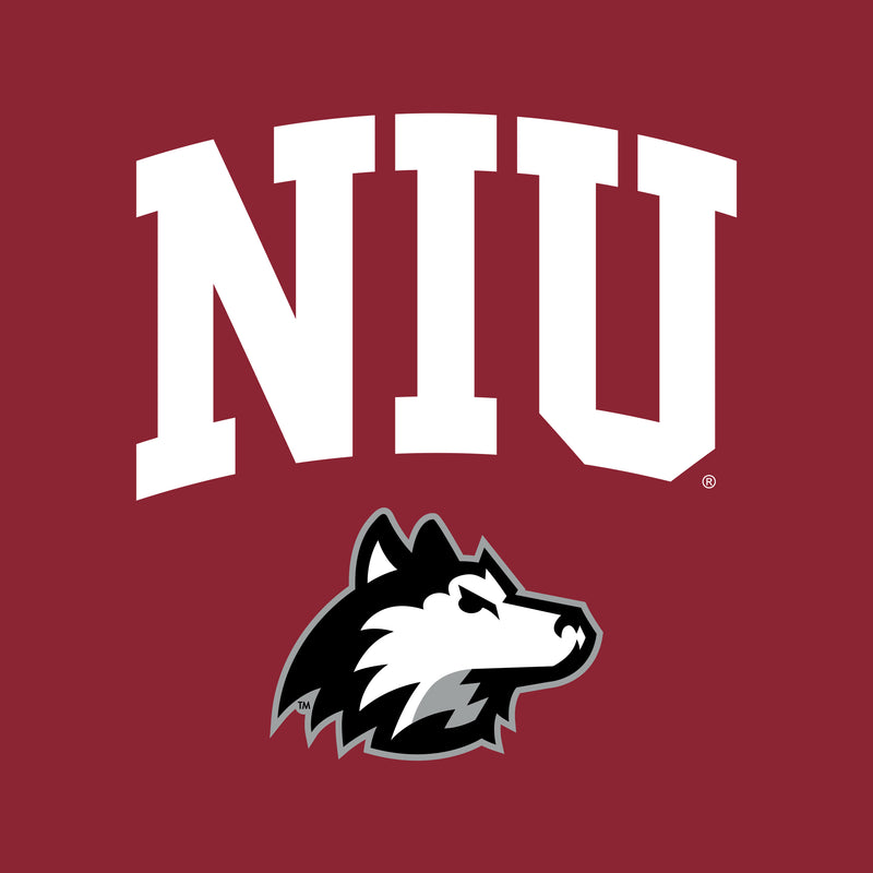 Northern Illinois University Huskies Arch Logo Short Sleeve T Shirt - Cardinal