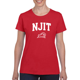 New Jersey Institute of Technology Arch Logo Short Sleeve Women's T-Shirt - Red