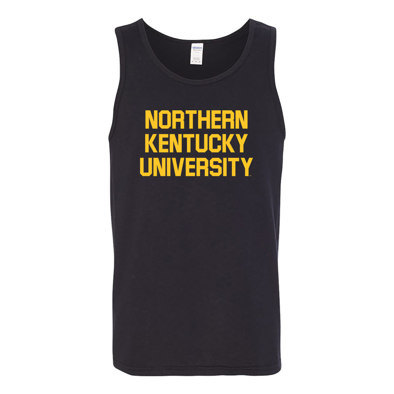 Northern Kentucky University Norse Basic Block Tank Top - Black