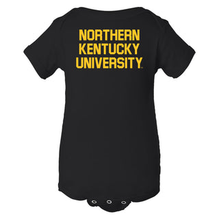 Northern Kentucky University Norse Basic Block Infant Creeper - Black