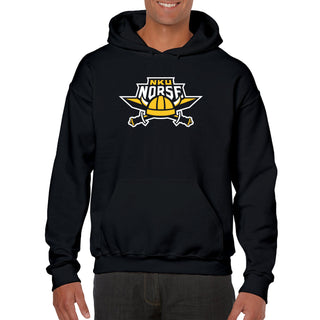 Northern Kentucky University Norse Primary Logo Heavy Blend Hoodie - Black