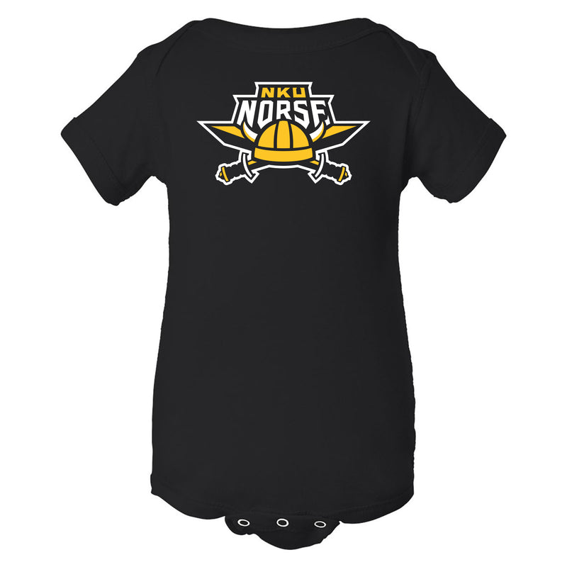 Northern Kentucky University Norse Primary Logo Infant Creeper - Black