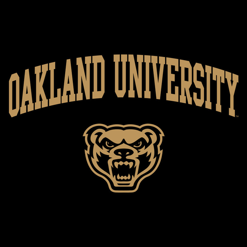 Oakland University Golden Grizzlies Arch Logo Hooded Sweatshirt - Black