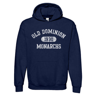 Old Dominion University Monarchs Athletic Arch Heavy Blend Hoodie - Navy