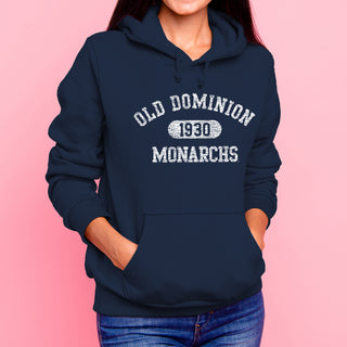 Old Dominion University Monarchs Athletic Arch Heavy Blend Hoodie - Navy