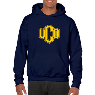 Central Oklahoma University Bronchos Primary Logo Heavy Blend Hoodie - Navy