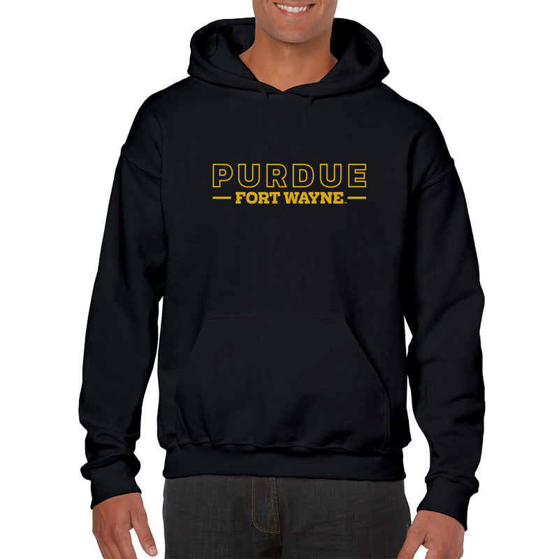 Purdue University Fort Wayne Mastodons Basic Block Hoodie - Black