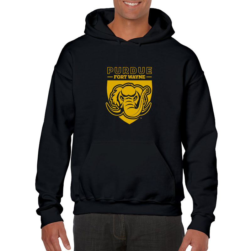 Purdue University Fort Wayne Mastodons Primary Logo Hoodie - Black