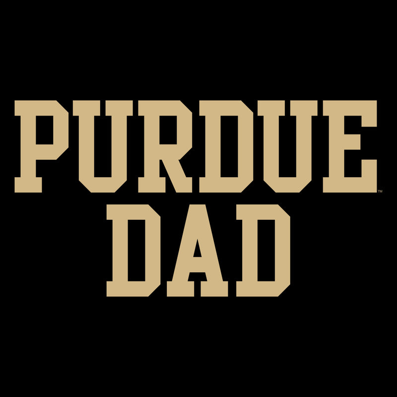 Purdue Boilermakers Basic Block Dad Crewneck Sweatshirt - Black