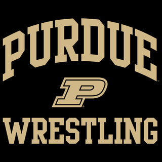 Purdue University Boilermakers Arch Logo Wrestling Hoodie - Black