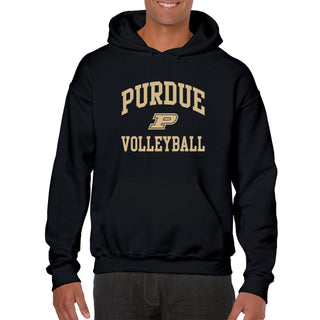 Purdue University Boilermakers Arch Logo Volleyball Hoodie - Black