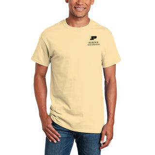 Purdue University Boilermakers Classic Circle Short Sleeve T Shirt - Vegas Gold