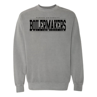 Purdue Monotone Bold CC Crewneck - Grey