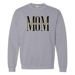 Purdue Classic Mom Crewneck - Sport Grey