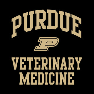 Purdue Arch Logo Veterinary Medicine T Shirt - Black