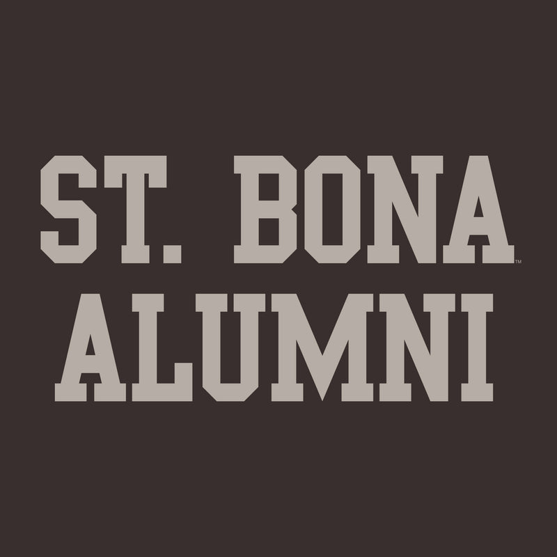 St Bonaventure Alumni Block T Shirt - Dark Chocolate