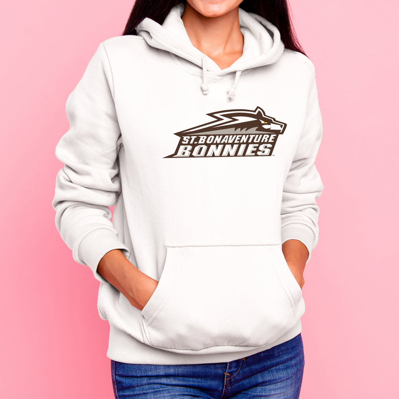 St. Bonaventure Bonnies Primary Logo Hoodie - White