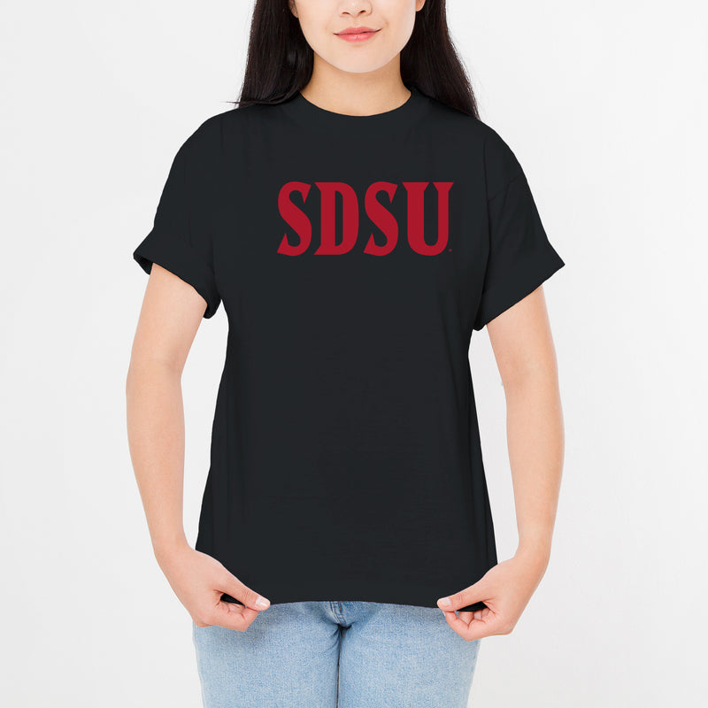 San Diego State Aztecs Basic Block T Shirt - Black