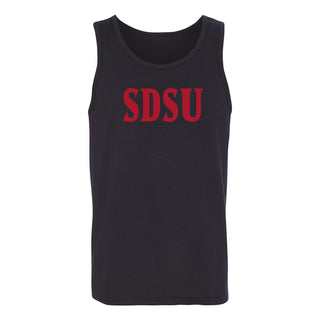 San Diego State Aztecs Basic Block Tank Top - Black