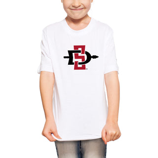 San Diego State Aztecs Primary Logo Youth T Shirt - White