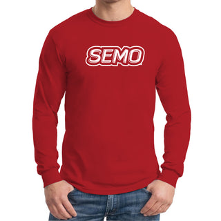 Southeast Missouri State University Redhawks Basic Block Long Sleeve T-Shirt - Red