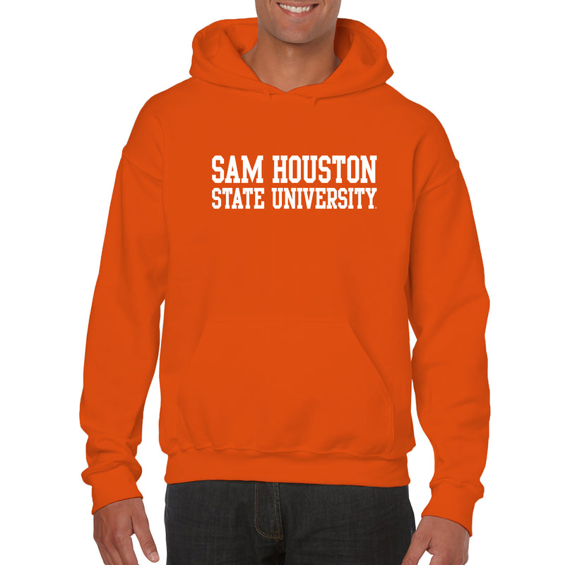 Sam Houston State University Bearkats Basic Block Hoodie - Orange