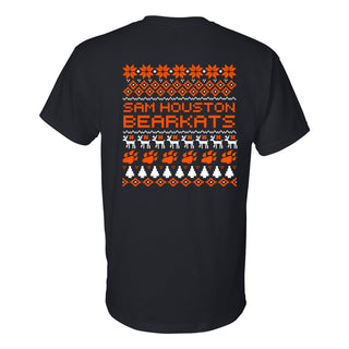 Sam Houston State Holiday Sweater T-Shirt - Black