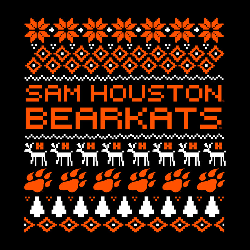 Sam Houston State Holiday Sweater Crewneck - Black