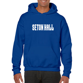 Seton Hall University Pirates Basic Block Heavy Blend Hoodie - Royal