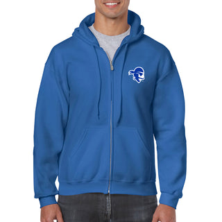 Seton Hall University Pirates Primary Logo Full Zip Hoodie - Royal