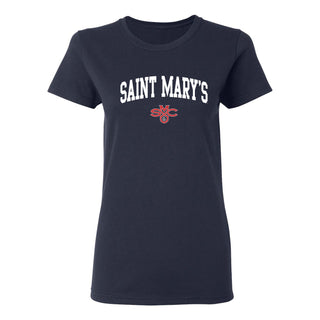 Saint Mary's College Gaels Arch Logo Womens T Shirt - Navy