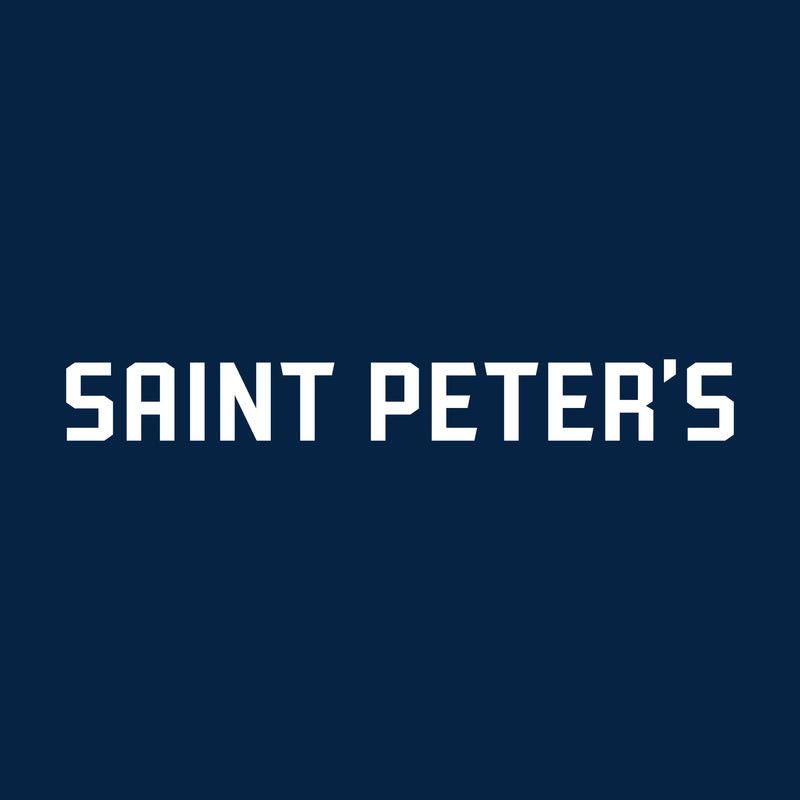 Saint Peter's University Peacocks Basic Block Crewneck Sweatshirt - Navy